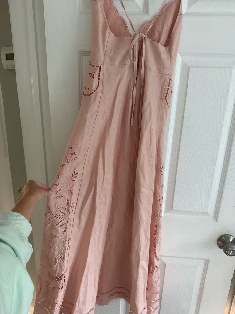 Floral Embroidery Linen Slipdress - Picture 3 of 3